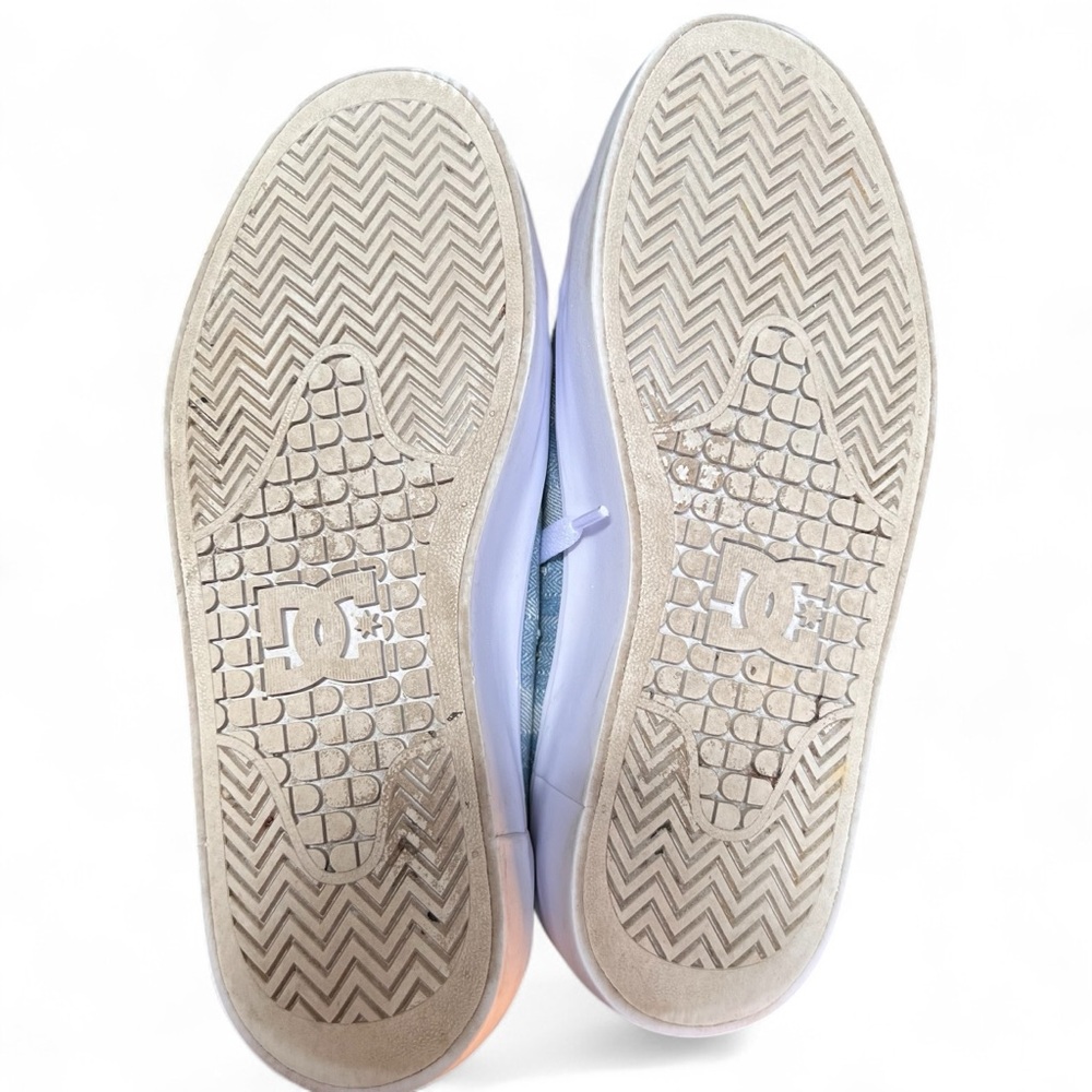 ⭐️ DC Manual Platform Denim Skate Casual Sneakers Women's Shoes Size 6.5 Vegan - Picture 9 of 10